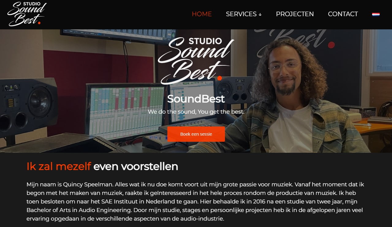 SoundBest sound studio Quincy Speelman